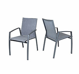 Gartenstuhl Limbo mit Armlehnen in mouse grey