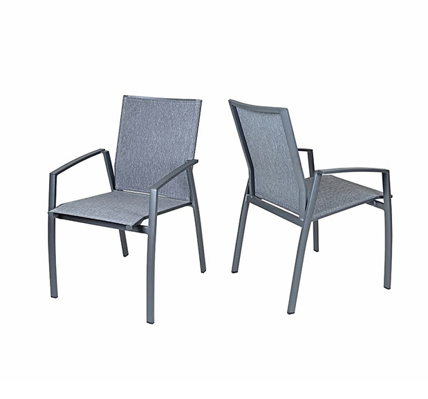 Gartenstuhl Limbo mit Armlehnen in mouse grey